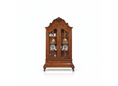 Glasvitrinen Wohnzimmer Möbel Braune Vitrine Klassischer Italienische Schrank