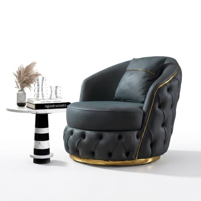 Sessel Chesterfield Sitz Barock Rokoko Design Modern Wohnzimmer Polster Thron
