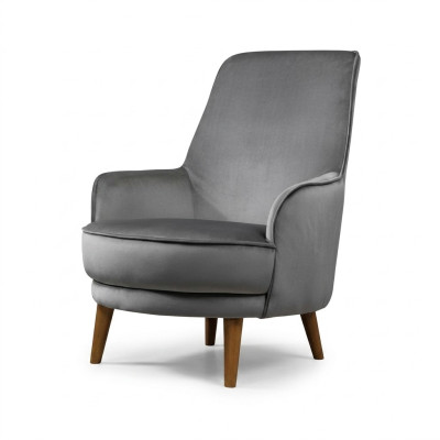 Sessel Sitz Modern Design Wohnzimmer Polster Einsitzer Relax Grau Stil Luxus