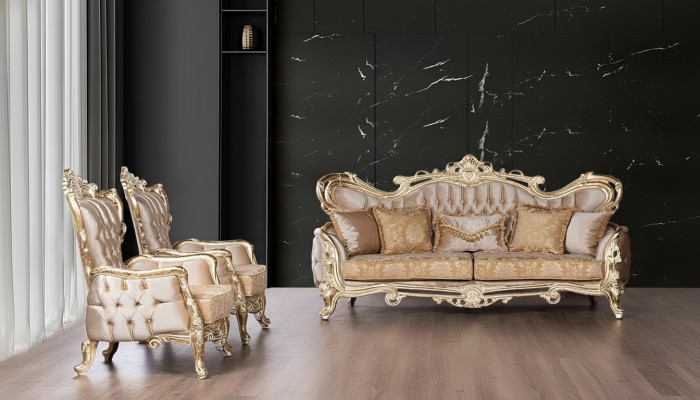 Luxus Set Garnitur Sofagarnitur 3+1+1 Sitzer Sofa Sessel Sofas Relax Wohnzimmer