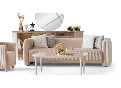 Dreisitzer Couch Polster Luxus Sofa Sitz Sofas Zimmer Möbel 3er Italien Design
