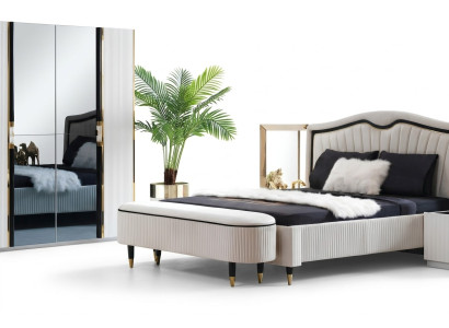 Hocker Polster Sitz Design Textil Relax Luxus Fußhocker Sofa Sitzbank Stoff