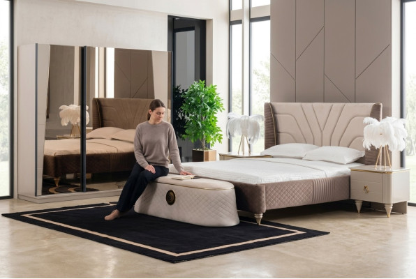 Sitzbänke Holz Hocker Stuhl Sitzhocker Holz Luxus Bank Fußhocker Schlafzimmer