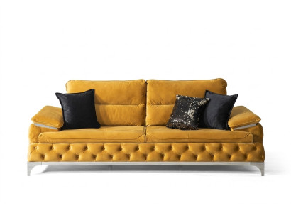 Sofa 3 Sitzer Textil Sofas Couch Polster Luxus Möbel Moderner Dreisitzer Neu