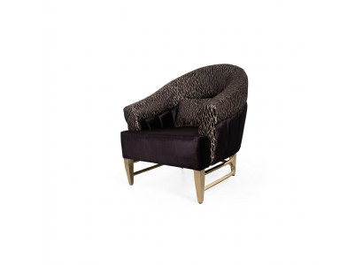 Sessel Luxus Design Textil Wohnzimmer Italienischer Stil Möbel Lounge Lehnstuhl