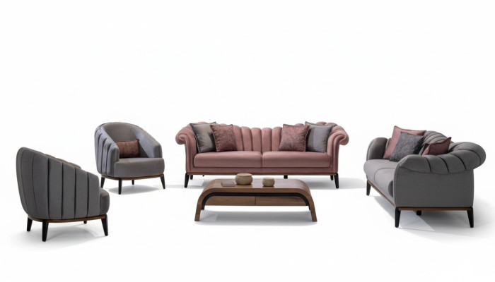 Sofagarnitur Couch Polster 3311 Sitzer Set Design Sofas Polster