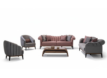 Sofagarnitur Couch Polster 3311 Sitzer Set Design Sofas Polster