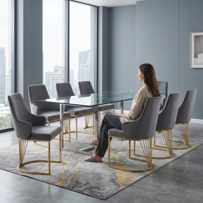 Esszimmer Stuhl 8 Set Garnitur Lehn Stühle Komplett Gruppe Wohnzimmer