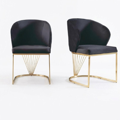 Design Wohnzimmer Stuhl Ess Zimmer Stühle Textil Stoff Polster