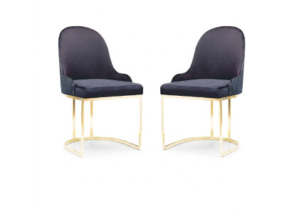 Ess Zimmer Möbel Set 2x Stuhl Luxus Neu Blau Elegant Modern Stuhl Holz