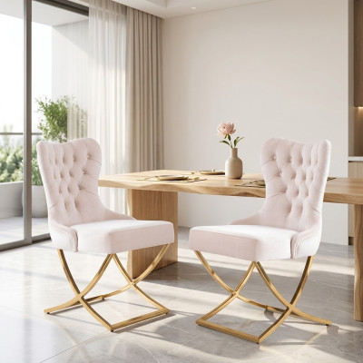 Modernes Stuhl Sitz Polster Garnitur Esszimmer 2x Stühle Küche Gruppe