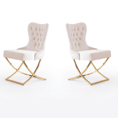 Modernes Stuhl Sitz Polster Garnitur Esszimmer 2x Stühle Küche Gruppe