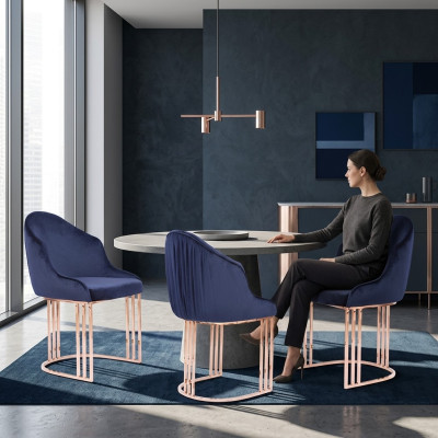 Designer Lehn Sitz Sessel luxus Ess Zimmer 2x Stühle Polster Textil