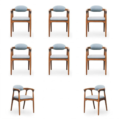 Möbel Gruppe Esszimmer Garnitur Set 6 Stühle Essgarnitur Essgruppe