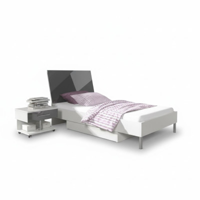 Bett + Nachttisch - Kinderzimmer Schlafzimmer Möbel Betten 2tlg. Set