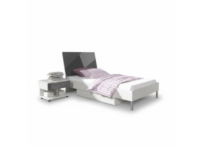Bett + Nachttisch - Kinderzimmer Schlafzimmer Möbel Betten 2tlg. Set