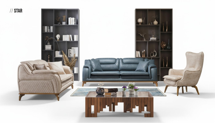 Sessel Beige 1 Sitzer Luxus Wohnzimmer Klassische Design Italienischer