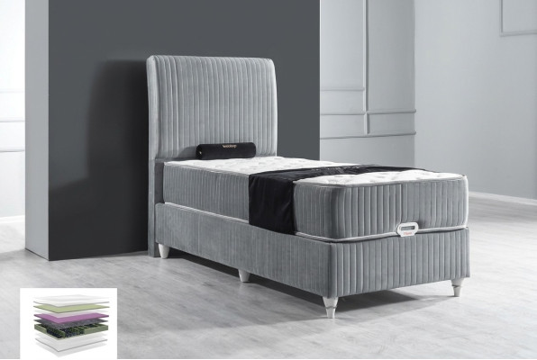 Luxus Boxspring Bett Hotel Singel Betten mit Matratze 90x200 Möbel