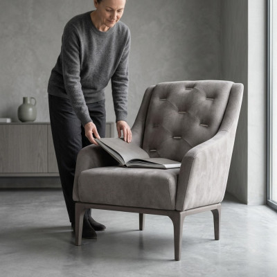 Sessel Einsitzer Sofa Couch Lounge 1 Sitz Lehnstuhl Wohnzimmer Design Möbel