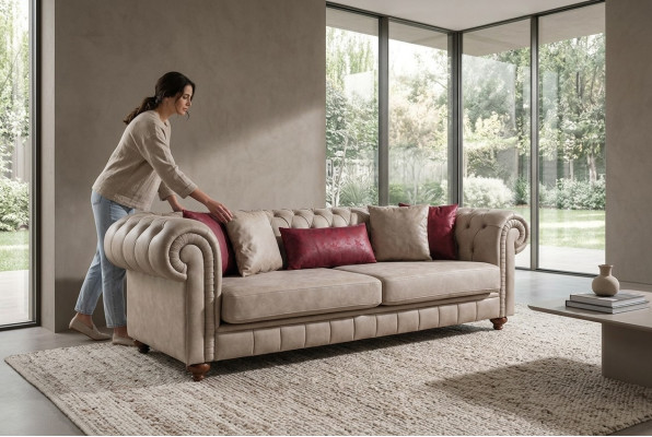Modern Polster Sofas Designsofa Dreisitzer Sitz Neu Designer Sofa 3 Sitzer
