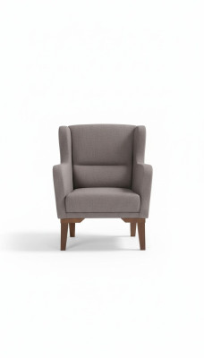 Sessel Luxus Polster Möbel Wohnzimmer Einsitzer Sessel Textil neue Farbe braun