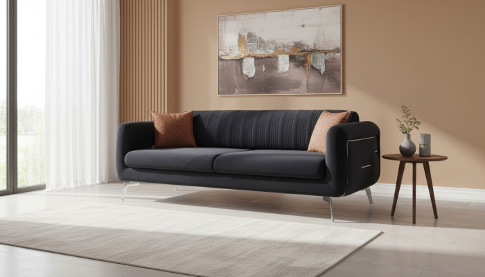 Moderne Couch Dreisitzer Polster Design Sofa 3Sitzer Zimmer Möbel