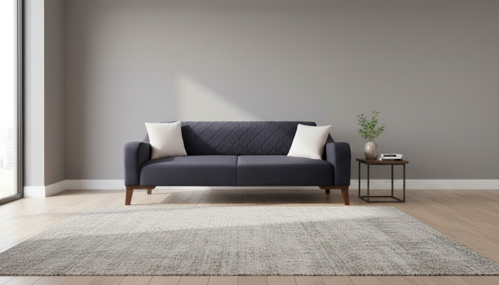 Elegante Schwarz Dreisitzer Couch Sofa Wohnzimmer Sitzmöbel Samt