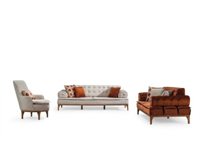 Garnitur Sofagarnitur 3+3+1 Sitzer Gruppe 3tlg. Möbel Sofas Sessel neu