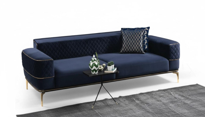 Dreisitzer Sofa 3 Sitzer Couches Sofas Luxus Gepolsterte Couch Stoff Modern Neu