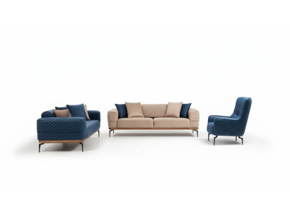 Sofagarnitur Komplette Couchgarnitur 331 Sitz Sessel Sofa Couchen Möbel Set Neu
