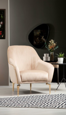 Sessel Einsitzer Luxus  Polster Sitz Designer Textil Sitz Stoff Modern