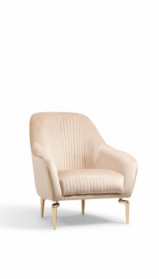 Sessel Einsitzer Luxus  Polster Sitz Designer Textil Sitz Stoff Modern