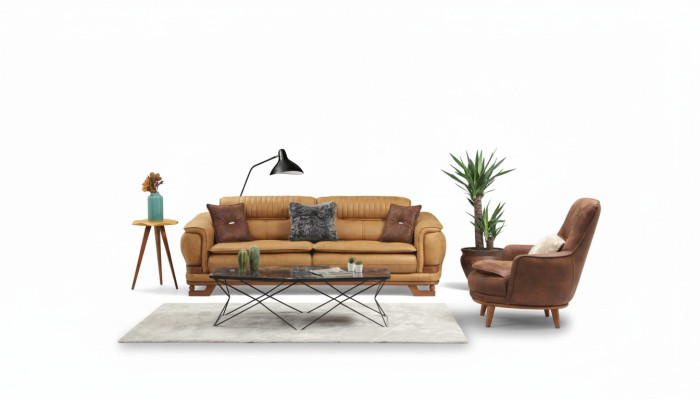 Garnitur Sofagarnitur Sofa Luxus Komplette Couchgarnitur 3+1 Sitzer Sessel