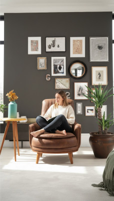 Sessel Ohrensessel Design Polster Wohnzimmer 1Sitz Kunstleder Sitzer