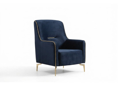 Sessel Einsitzer 1 Sitz Clubsessel Stoff Moderner Stuhl Wohnzimmer Möbel Textil