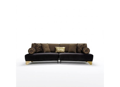 Dreisitzer Sofa 3 Sitzer Luxus Sofas Wohnzimmer Couch Stoff Couchen 260cm Möbel