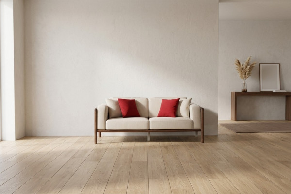 Sofa 2 Sitzer Zweisitzer Modern Stoff Sofas Design Wohnzimmer Neu Weiß