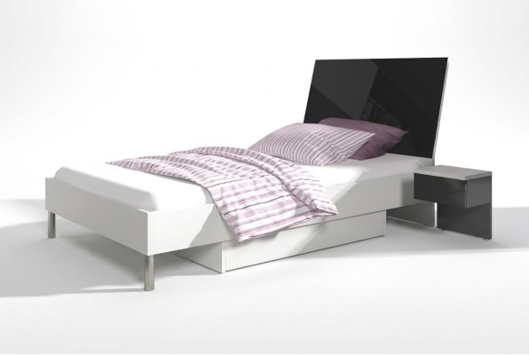 Kinderzimmer Bett Einzelbett Jugendzimmer Schwarz Holz Schlafzimmer Betten Neu