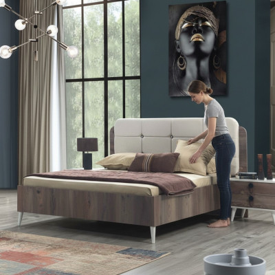 Bett Doppelbett Schlafzimmer Design Betten Moderne Polster Holz