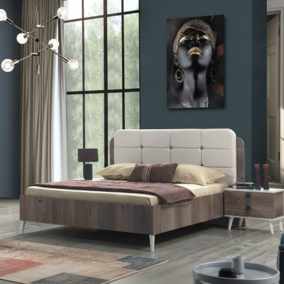 Bett Doppelbett Schlafzimmer Design Betten Moderne Polster Holz