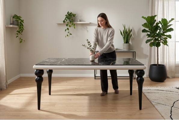 Marmor Optik Esstisch Esszimmer Tische Möbel Küchen Esstische Tische Klassisch