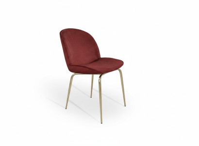 Esszimmer Lehnstuhl Rot Gold Metall Esszimmer Möbel Stühle Wohnzimmer Stuhl Neu