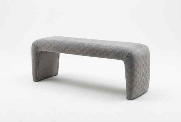 Designer Hocker Fußhocker Beistellhocker Ottomane Chaiselounge Sitzbank Textil