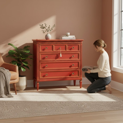 Italienische Einrichtung Sideboard Landhaus Kommode Schränke Möbel Massive