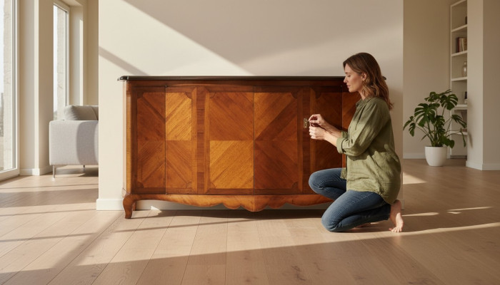Einrichtung Regale Vitrinen Anrichte Buffet Italienische Möbel Massivholz 200cm