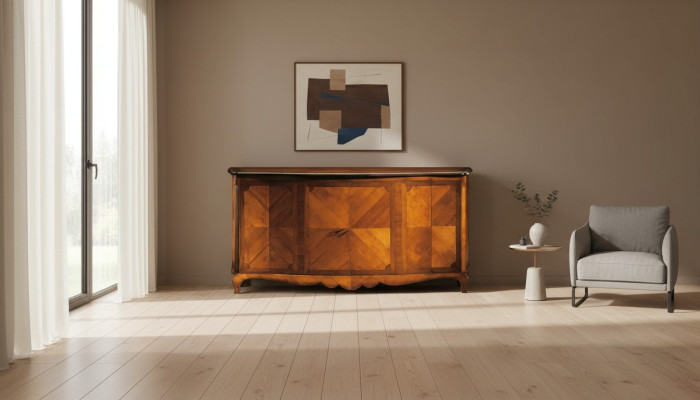 Einrichtung Regale Vitrinen Anrichte Buffet Italienische Möbel Massivholz 200cm