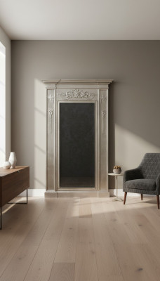 Spiegel Silber Barock xxl Big Wandspiegel Holz 132x14x220cm Rahmen