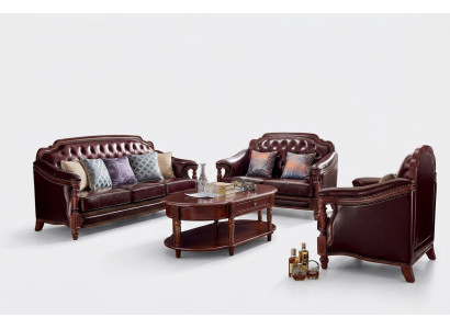 Sofagarnitur 3+2+1 Sitzer Set Design Sofa Polster Couchen Klassisch