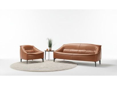 Luxus Garnitur Set 2tlg Sofagarnitur 3+1 Sitz Modern Sofa und Sessel