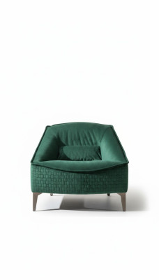 Sessel Einsitzer Luxus 1Sitzer Polster Sitz Designer Textil Sitz Stoff Moderne